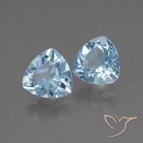 Shop natural 2.78ct Bleu ciel Topaze gems, Trillion, from Brésil at GemSelect. In stock, global shipping!