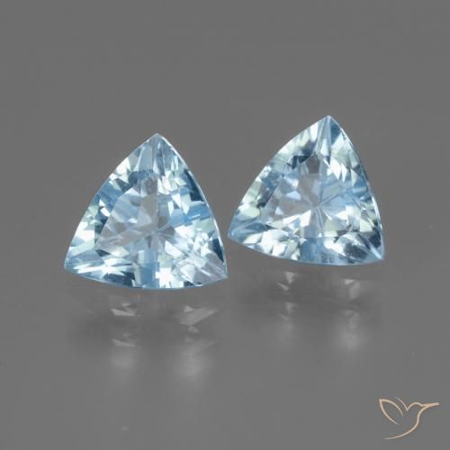 Shop natural 2.57ct Bleu ciel Topaze gems, Trillion, from Brésil at GemSelect. In stock, global shipping!