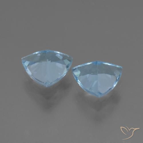 Shop natural 2.57ct Bleu ciel Topaze gems, Trillion, from Brésil at GemSelect. In stock, global shipping!