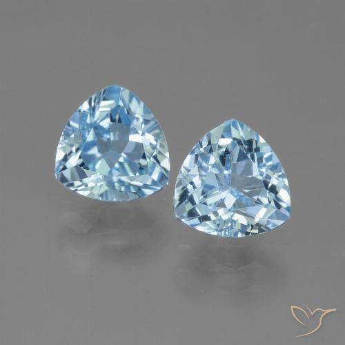 Shop natural 3.00ct Bleu Suisse Topaze gems, Trillion, from Brésil at GemSelect. In stock, global shipping!