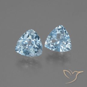 Shop natural 2.94ct Bleu ciel Topaze gems, Trillion, from Brésil at GemSelect. In stock, global shipping!