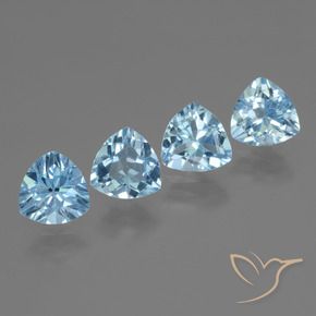 Shop natural 5.25ct Bleu ciel Topaze gems, Trillion, from Brésil at GemSelect. In stock, global shipping!