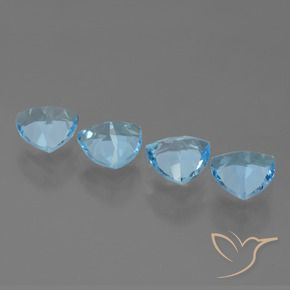 Shop natural 5.25ct Bleu ciel Topaze gems, Trillion, from Brésil at GemSelect. In stock, global shipping!
