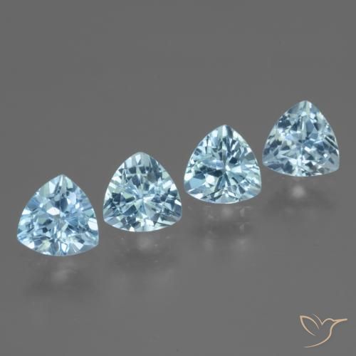 Shop natural 5.76ct Bleu ciel Topaze gems, Trillion, from Brésil at GemSelect. In stock, global shipping!