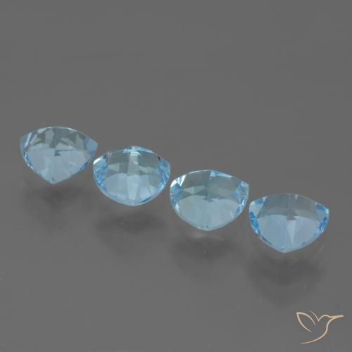 Shop natural 5.76ct Bleu ciel Topaze gems, Trillion, from Brésil at GemSelect. In stock, global shipping!