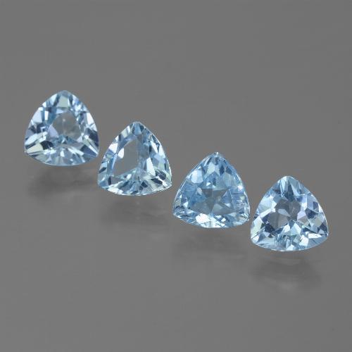 Achetez naturel 5,34ct bleue topaze gems, trillion, en provenance brésil chez gemselect. en stock, livraison internationale!
