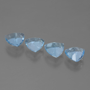 Achetez naturel 5,34ct bleue topaze gems, trillion, en provenance brésil chez gemselect. en stock, livraison internationale!