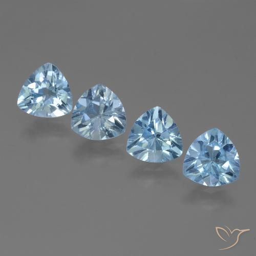 Shop natural 4.84ct Bleu Suisse Topaze gems, Trillion, from Brésil at GemSelect. In stock, global shipping!