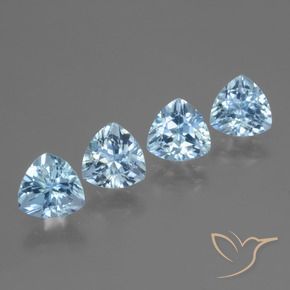 Shop natural 5.96ct Bleu ciel Topaze gems, Trillion, from Brésil at GemSelect. In stock, global shipping!