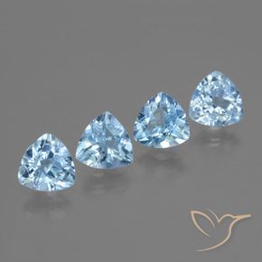 Shop natural 5.24ct Bleu ciel Topaze gems, Trillion, from Brésil at GemSelect. In stock, global shipping!