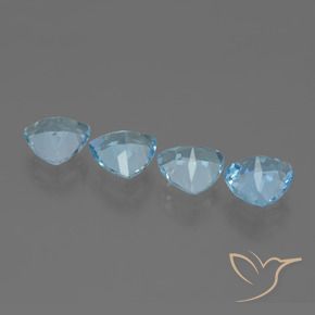 Shop natural 5.20ct Bleu Suisse Topaze gems, Trillion, from Brésil at GemSelect. In stock, global shipping!