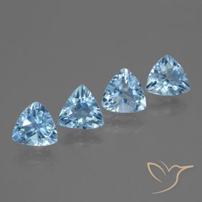 Shop natural 4.82ct Bleu Suisse Topaze gems, Trillion, from Brésil at GemSelect. In stock, global shipping!