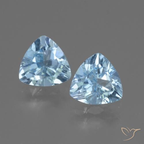 Shop natural 2.31ct Bleu Suisse Topaze gems, Trillion, from Brésil at GemSelect. In stock, global shipping!