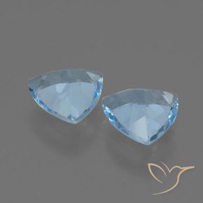 Shop natural 2.31ct Bleu Suisse Topaze gems, Trillion, from Brésil at GemSelect. In stock, global shipping!