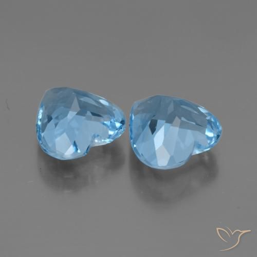 Shop natural 5.94ct Bleu Suisse Topaze gems, Cœur, from Brésil at GemSelect. In stock, global shipping!