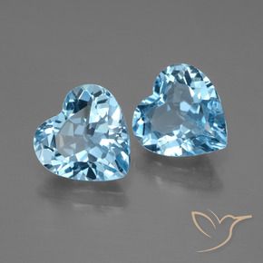 Shop natural 5.15ct Bleu ciel Topaze gems, Cœur, from Brésil at GemSelect. In stock, global shipping!
