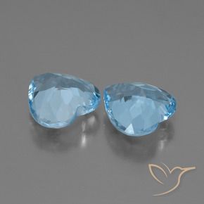 Shop natural 5.15ct Bleu ciel Topaze gems, Cœur, from Brésil at GemSelect. In stock, global shipping!