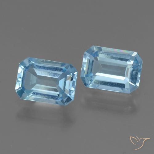 Shop natural 2.12ct Bleu Suisse Topaze gems, Octogone / coupe Émeraude, from Brésil at GemSelect. In stock, global shipping!