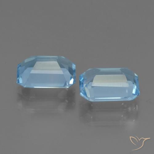 Shop natural 2.12ct Bleu Suisse Topaze gems, Octogone / coupe Émeraude, from Brésil at GemSelect. In stock, global shipping!