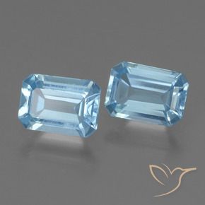 Shop natural 2.16ct Bleu ciel Topaze gems, Octogone / coupe Émeraude, from Brésil at GemSelect. In stock, global shipping!