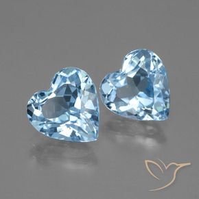 Shop natural 5.60ct Bleu ciel Topaze gems, Cœur, from Brésil at GemSelect. In stock, global shipping!