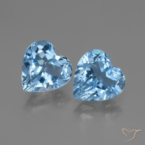 Shop natural 5.37ct Bleu Suisse Topaze gems, Cœur, from Brésil at GemSelect. In stock, global shipping!