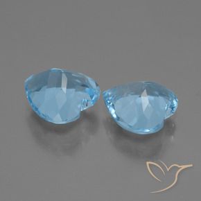 Shop natural 5.78ct Bleu ciel Topaze gems, Cœur, from Brésil at GemSelect. In stock, global shipping!