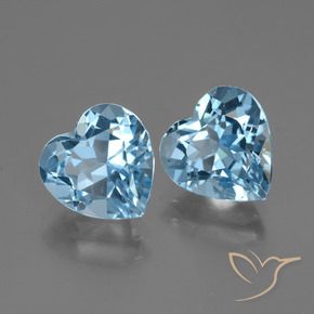 Shop natural 6.06ct Bleu Suisse Topaze gems, Cœur, from Brésil at GemSelect. In stock, global shipping!