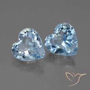 Shop natural 5.63ct Bleu ciel Topaze gems, Cœur, from Brésil at GemSelect. In stock, global shipping!