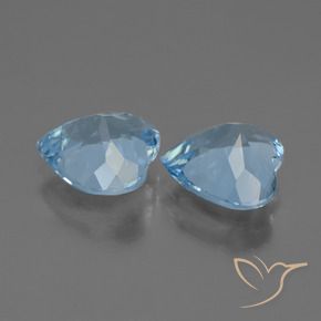 Shop natural 5.63ct Bleu ciel Topaze gems, Cœur, from Brésil at GemSelect. In stock, global shipping!