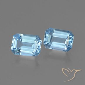 Shop natural 2.25ct Bleu ciel Topaze gems, Octogone / coupe Émeraude, from Brésil at GemSelect. In stock, global shipping!