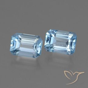 Shop natural 2.79ct Bleu ciel Topaze gems, Octogone / coupe Émeraude, from Brésil at GemSelect. In stock, global shipping!
