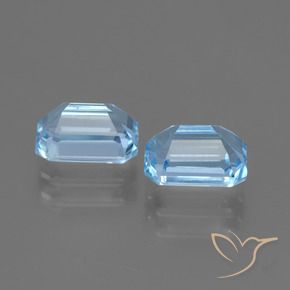 Shop natural 2.79ct Bleu ciel Topaze gems, Octogone / coupe Émeraude, from Brésil at GemSelect. In stock, global shipping!