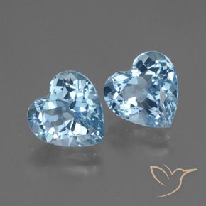 Shop natural 6.13ct Bleu Suisse Topaze gems, Cœur, from Brésil at GemSelect. In stock, global shipping!