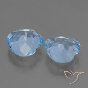Shop natural 6.21ct Bleu ciel Topaze gems, Cœur, from Brésil at GemSelect. In stock, global shipping!