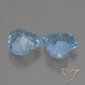 Shop natural 5.64ct Bleu Suisse Topaze gems, Cœur, from Brésil at GemSelect. In stock, global shipping!