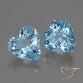 Shop natural 6.07ct Bleu Suisse Topaze gems, Cœur, from Brésil at GemSelect. In stock, global shipping!