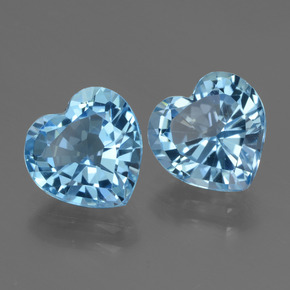 Achetez naturel 6,10ct bleue topaze gems, forme de coeur, en provenance brésil chez gemselect. en stock, livraison internationale!
