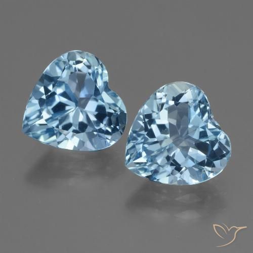 Shop natural 5.84ct Bleu Suisse Topaze gems, Cœur, from Brésil at GemSelect. In stock, global shipping!