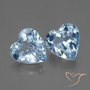 Shop natural 5.06ct Bleu ciel Topaze gems, Cœur, from Brésil at GemSelect. In stock, global shipping!