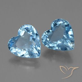 Shop natural 5.38ct Bleu Suisse Topaze gems, Cœur, from Brésil at GemSelect. In stock, global shipping!