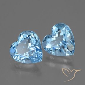 Shop natural 5.75ct Bleu Suisse Topaze gems, Cœur, from Brésil at GemSelect. In stock, global shipping!