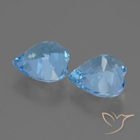 Shop natural 5.75ct Bleu Suisse Topaze gems, Cœur, from Brésil at GemSelect. In stock, global shipping!