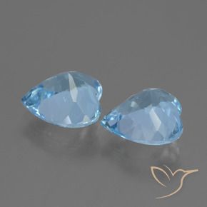 Shop natural 5.79ct Bleu ciel Topaze gems, Cœur, from Brésil at GemSelect. In stock, global shipping!