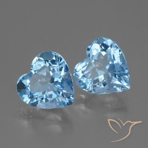 Shop natural 6.07ct Bleu ciel Topaze gems, Cœur, from Brésil at GemSelect. In stock, global shipping!