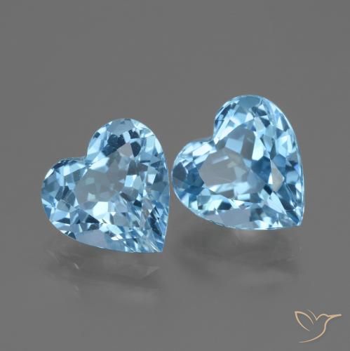 Shop natural 5.78ct Bleu Suisse Topaze gems, Cœur, from Brésil at GemSelect. In stock, global shipping!