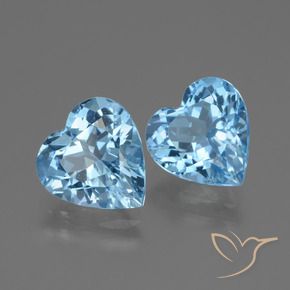 Shop natural 5.84ct Bleu Suisse Topaze gems, Cœur, from Brésil at GemSelect. In stock, global shipping!