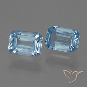 Shop natural 2.38ct Bleu ciel Topaze gems, Octogone / coupe Émeraude, from Brésil at GemSelect. In stock, global shipping!