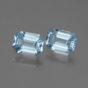 Achetez naturel 2.04ct Bleu bébé Topaze gems, Taille émeraude, En provenance Brésil chez GemSelect. En stock, livraison internationale!