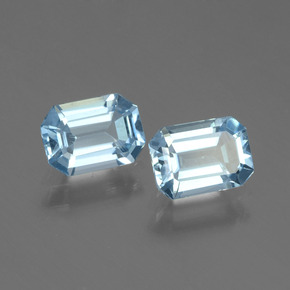 Achetez naturel 2.04ct Bleu bébé Topaze gems, Taille émeraude, En provenance Brésil chez GemSelect. En stock, livraison internationale!